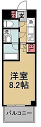 フュージョナル赤羽イースト 1Kの間取図画像