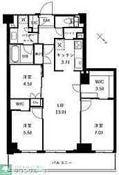 ザ・ケンジントン・レジデンスときわ台 5階3LDKの間取り
