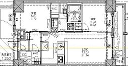 Ｓ−ＲＥＳＩＤＥＮＣＥ王子Ｎｏｒｄ 11階2LDKの間取り