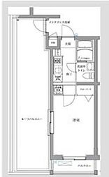 エスパシオ西高島平 5階1Kの間取り