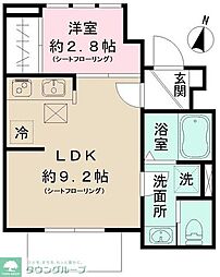 Ｌａ　ｖｉｔａ　ｒｉｃｃａ 1階1LDKの間取り