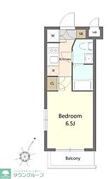 Le-lion Itabashi Premiumcourt 3階1Kの間取り