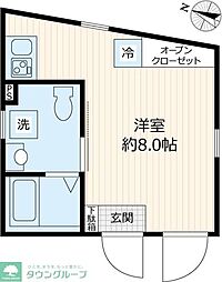 Ｃｅｌａｖｉ　Ｍｏｔｏｈａｓｕｎｕｍａ 501 5階ワンルームの間取り