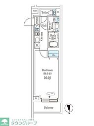 プラネソシエプラス桜台 3階1Kの間取り