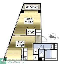 ウィロー板橋本町 1階1LDKの間取り