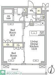 間取図画像 2LDK