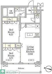 間取図画像 2LDK
