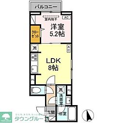 間取図画像 1LDK