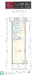 ロアール大山 1Kの間取図画像
