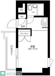 日神パレス西台第2 1Kの間取図画像