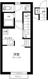 セレ板橋本町 1Kの間取図画像
