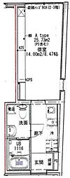 FUSION板橋本町 1Kの間取図画像