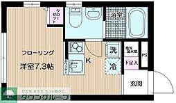 コローナ赤羽 ワンルームの間取図画像