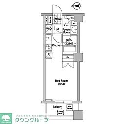 COMFORIA大山 ワンルームの間取図画像