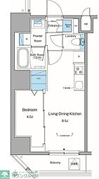 ルフォンリヴェント池袋 1LDKの間取図画像