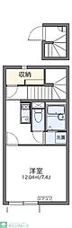 レオネクスト近藤 1Kの間取図画像