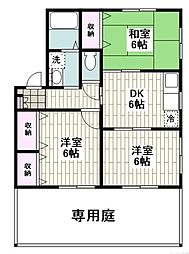 JR東海道本線 真鶴駅 徒歩5分の賃貸アパート 1階3DKの間取り
