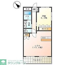 JR東海道本線 平塚駅 バス24分 北金目入口下車 徒歩13分の賃貸アパート 3階1LDKの間取り