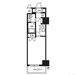 JR東海道本線 平塚駅 徒歩5分の賃貸マンション 7階1SKの間取り
