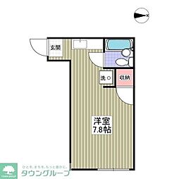 アクセス湘南 ワンルームの間取図画像