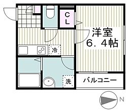 リブリ・ソフィア茅ヶ崎 1Kの間取図画像