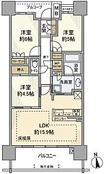 ザ・パークハウス茅ヶ崎 3LDKの間取図画像