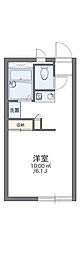 レオパレス湘南ヒルズ 1Kの間取図画像