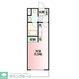 ゴールドウィン湘南 ワンルームの間取図画像
