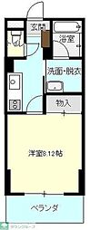 K&Aビル 1Kの間取図画像