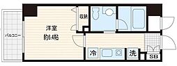 グランドエンブレム寒川 1Kの間取図画像