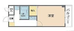 グレース平塚 1Kの間取図画像