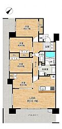 サンパーク大野城グラッセ 4LDKの間取図画像
