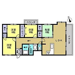 フジヤ小泉マンション 4LDKの間取図画像