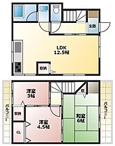 上甲子園テラスハウス 1 ｜ 兵庫県西宮市上甲子園4丁目（賃貸テラスハウス3LDK・--・58.14㎡） その2