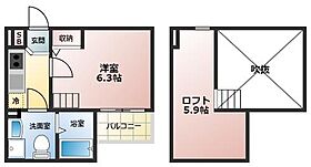 Blossom Imazu 105 ｜ 兵庫県西宮市今津大東町（賃貸アパート1K・1階・20.42㎡） その2