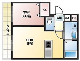 フルール甲子園 203 ｜ 兵庫県西宮市甲子園七番町（賃貸マンション1LDK・2階・28.00㎡） その2