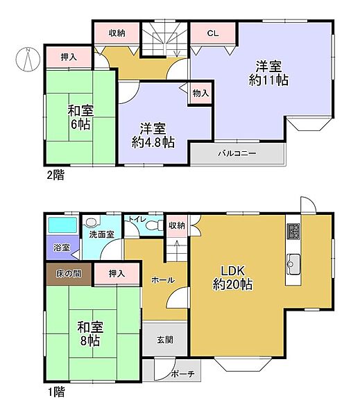 間取りを拡大表示