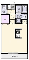 JR南武線 平間駅 徒歩3分の賃貸アパート 2階ワンルームの間取り