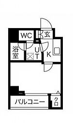 JR京浜東北・根岸線 大井町駅 徒歩11分の賃貸マンション 2階1Kの間取り
