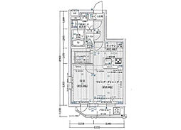 東京モノレール 昭和島駅 徒歩6分の賃貸マンション 5階1LDKの間取り