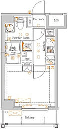 京急本線 京急蒲田駅 徒歩10分の賃貸マンション 3階1Kの間取り