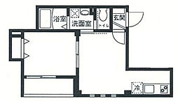 JR京浜東北・根岸線 蒲田駅 徒歩14分の賃貸マンション 2階1LDKの間取り