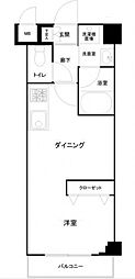 フェニックス新横濱クアトロ ワンルームの間取図画像