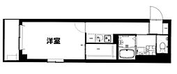 CASADIAフジサキ 1Kの間取図画像