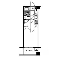 NTPRレジデンス菊名 1Kの間取図画像