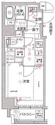 スクエアシティ川崎東田町 1Kの間取図画像