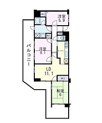 間取図画像 3LDK