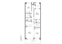 パークコリーナ上大岡アジュールコート 3SLDKの間取図画像