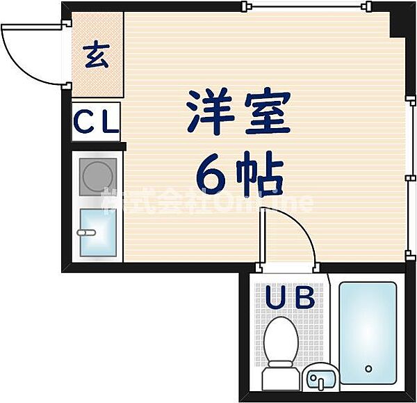 レジデンス小若江 ｜大阪府東大阪市小若江4丁目(賃貸マンション1R・2階・13.00㎡)の写真 その2