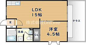 アメニティイシダII  ｜ 大阪府東大阪市岩田町3丁目（賃貸アパート1LDK・1階・42.00㎡） その2